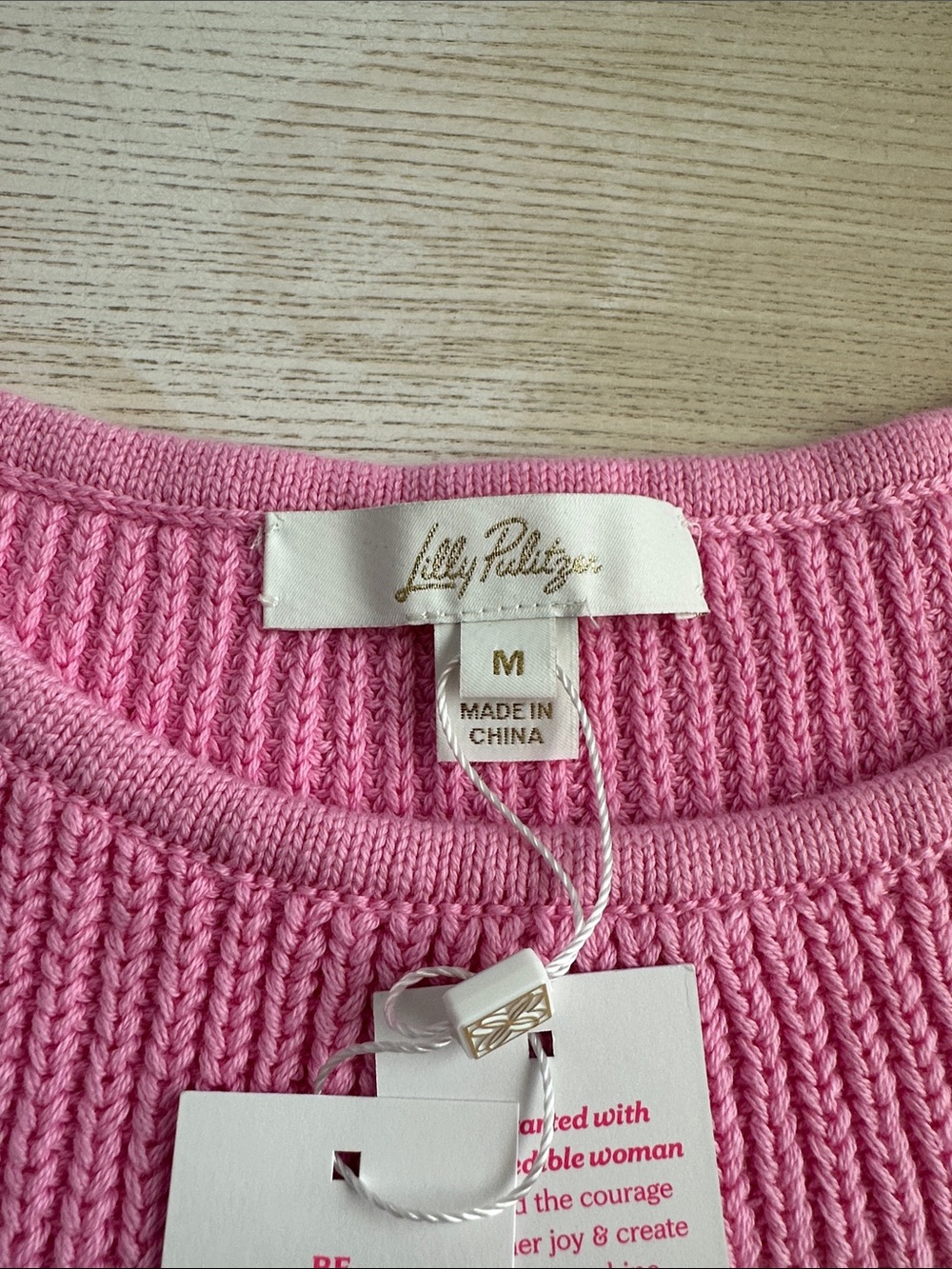 Lilly Pulitzer Ribbed Pink Cotton Tank NWT - Picture 2 of 4
